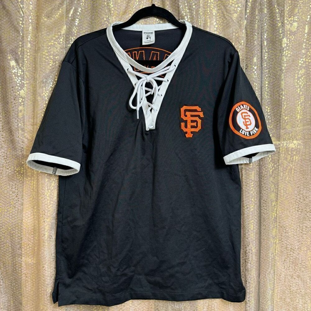 PINK Victorias‎ Secret MLB SF Giants Lace Up Jersey Small